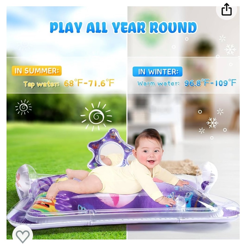Kids water bed play mat